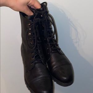 donald j pliner combat boots